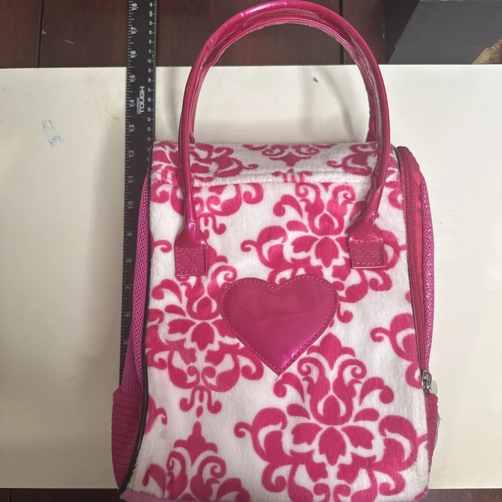 NWOT PUCCI PUPS Pet Dog Cat Carrier Bag Purse Pink Fur Animal